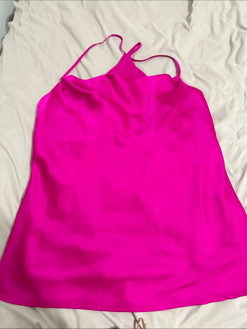 Express Hot Pink Satin Cami